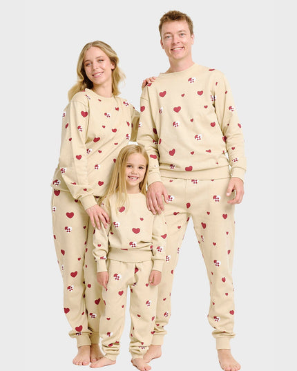 Christmas Heart Sweatset for Women - Cozy Family Outfit
