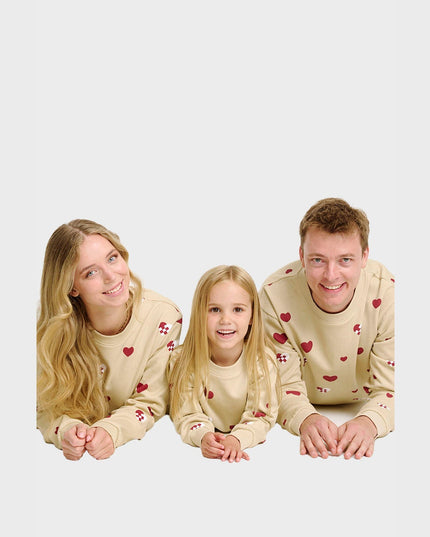 Jule Hjerte Sweatset til Mænd - Behageligt Juleoutfit