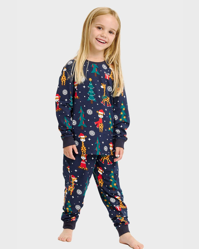Giraffe Christmas Pajamas for Kids