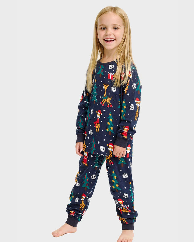 Giraffe Christmas Pajamas for Kids