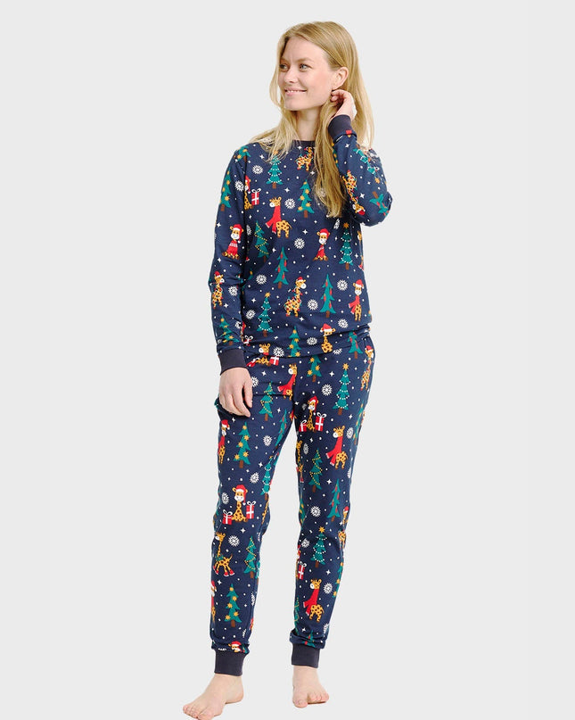 Giraffe Christmas Pajamas for Women