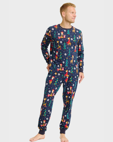 Giraffe Christmas Pajamas for Men
