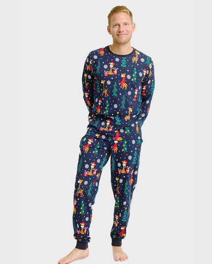 Giraffe Christmas Pajamas for Men