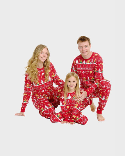 Red Christmas Cookie Pajamas for Women