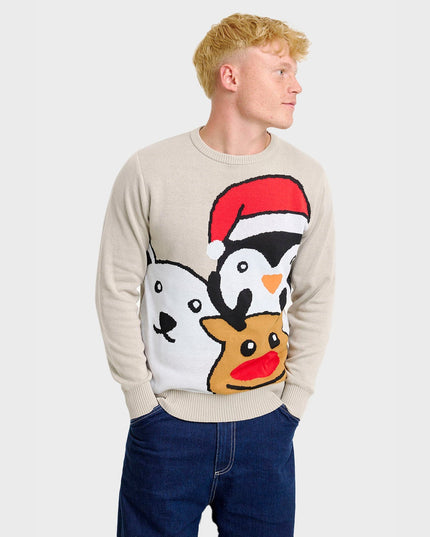 Animal Christmas Sweater - Men