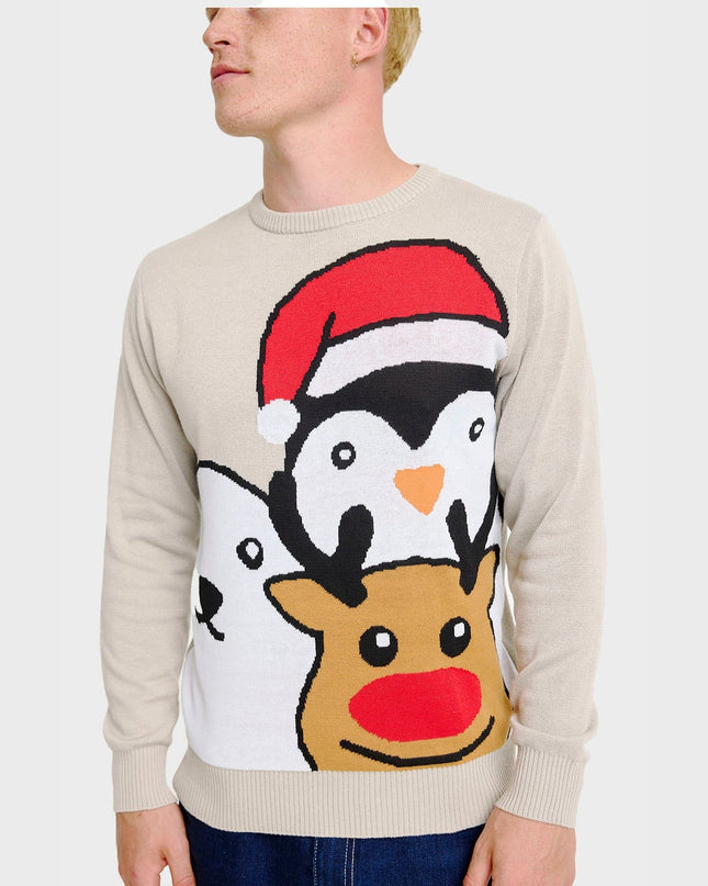 Animal Christmas Sweater - Men