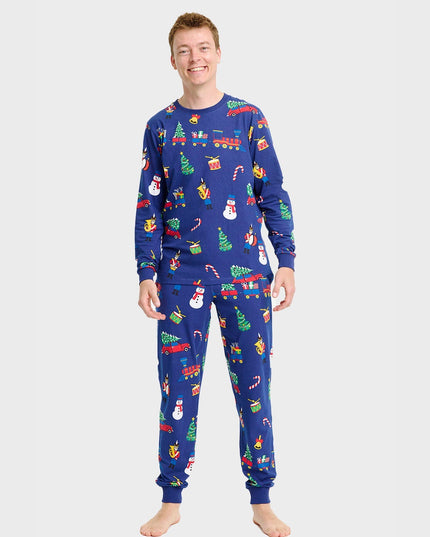 Christmas Toys Pajamas for Men - Family Style