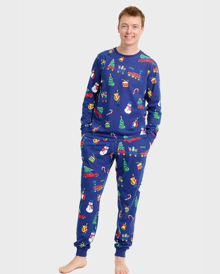 Christmas Toys Pajamas for Men - Family Style