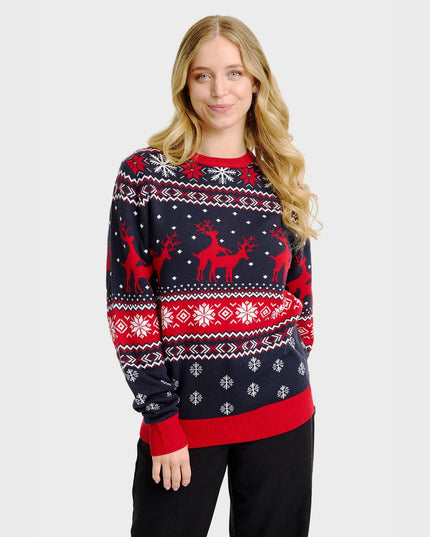 Cheeky Reindeer Christmas Sweater - Women's