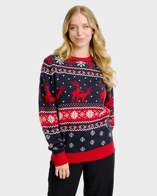 Cheeky Reindeer Christmas Sweater - Women's