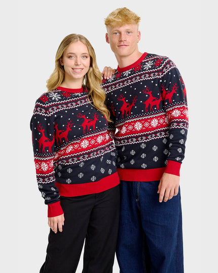 Cheeky Reindeer Christmas Sweater - Men's