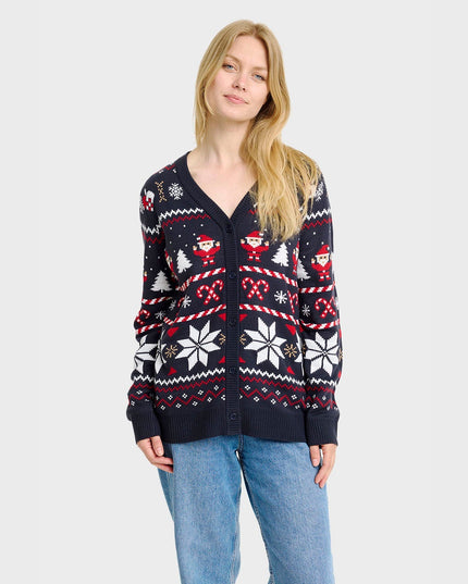 Santa's Christmas Cardigan for Women