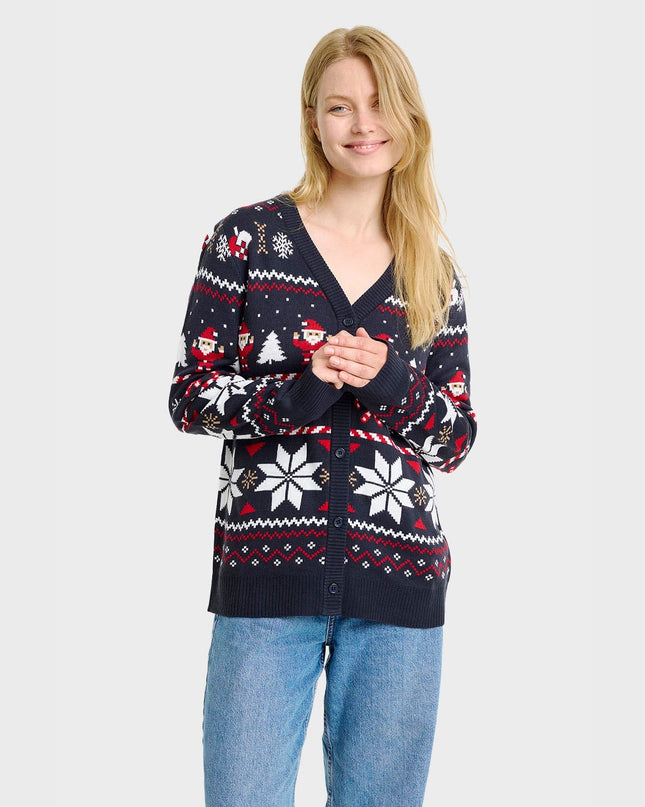 Santa's Christmas Cardigan for Women