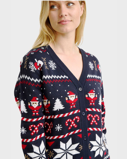 Santa's Christmas Cardigan for Women