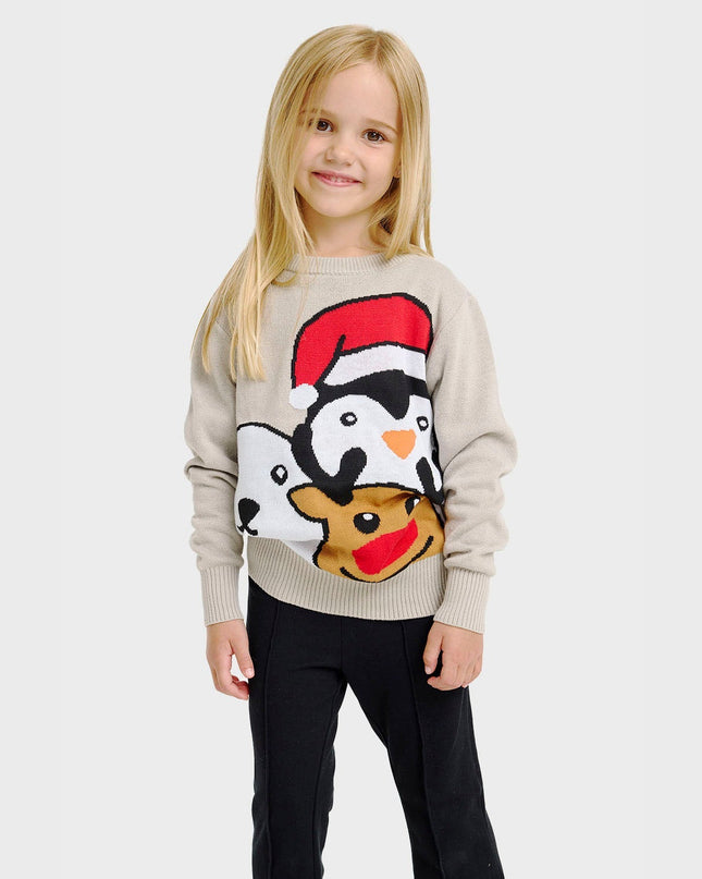 Animal Christmas Sweater - Kids