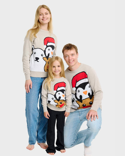 Animal Christmas Sweater - Kids