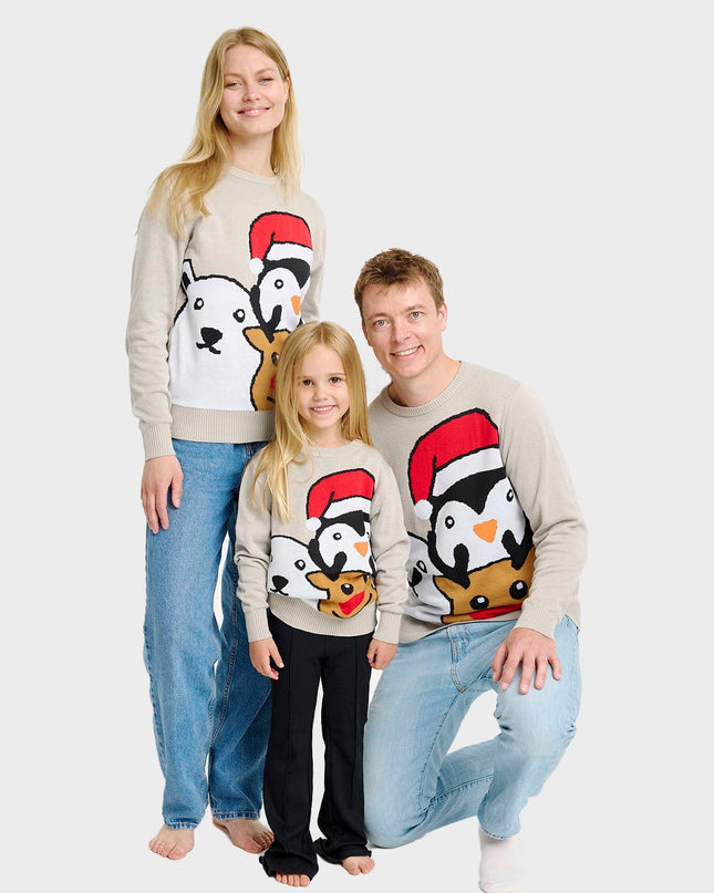 Animal Christmas Sweater - Kids