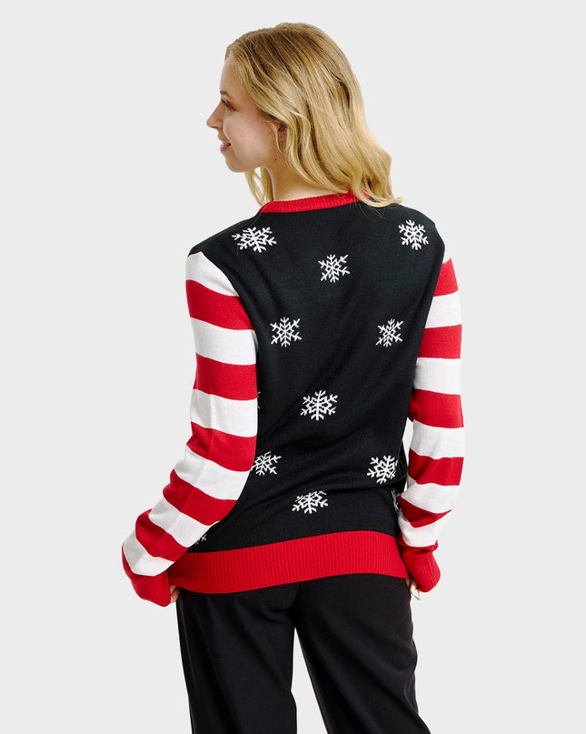 Candy Cane Christmas Sweater for Women
