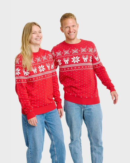Suéter de Navidad escandinavo para mujeres