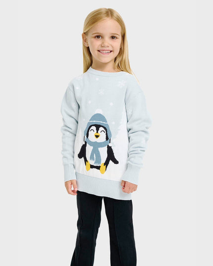 Adorable Penguin Christmas Sweater for Kids