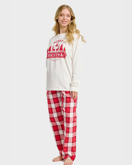 Merry Christmas Pajama Top for Women - Holiday Essentials