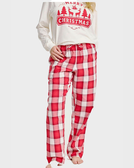 Merry Christmas Pajama Top for Women - Holiday Essentials