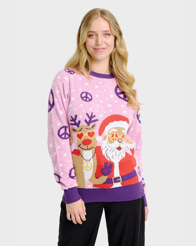 Hippie Christmas Sweater for Women