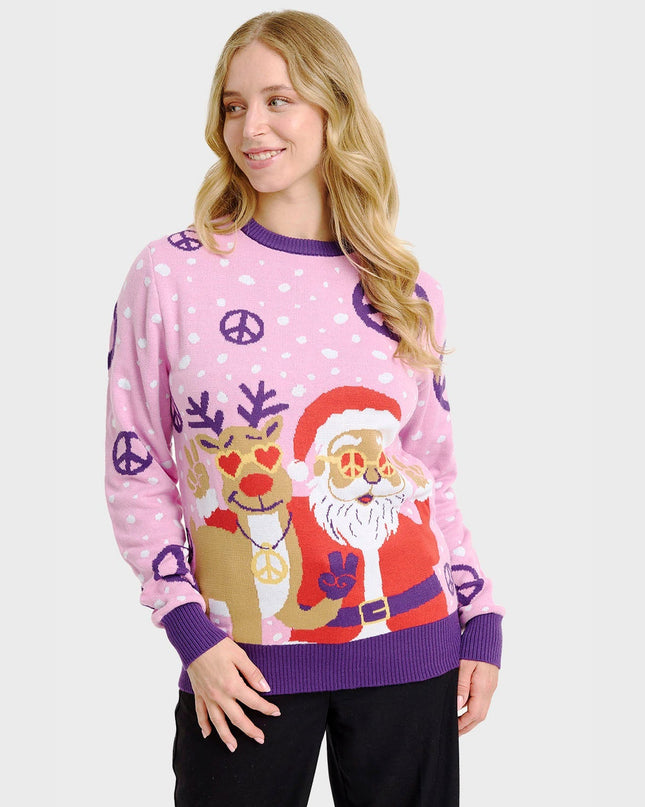 Women's Hippie Christmas Sweater