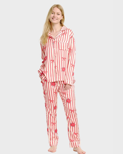 Satin Women's Christmas Pajamas for Festive Nights