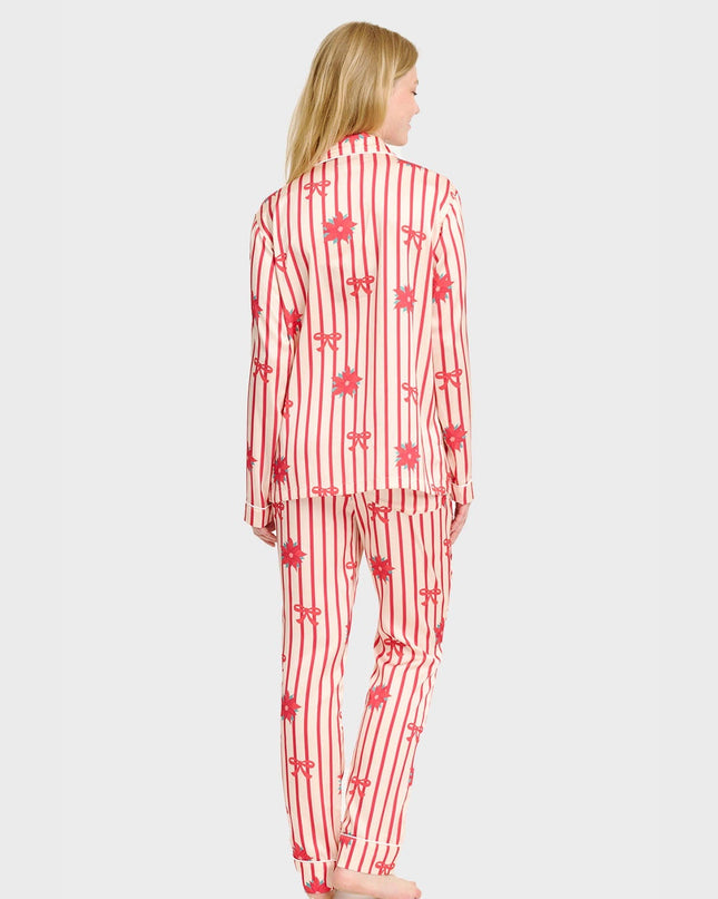 Satin Women's Christmas Pajamas for Festive Nights