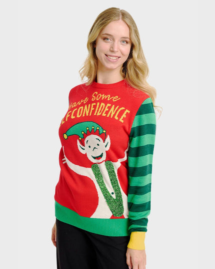 Elf Confidence Christmas Sweater - Women