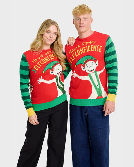 Elf Confidence Christmas Sweater - Women