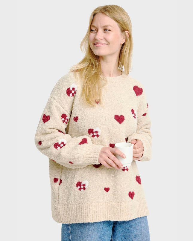 Christmas Heart Sweater for Women