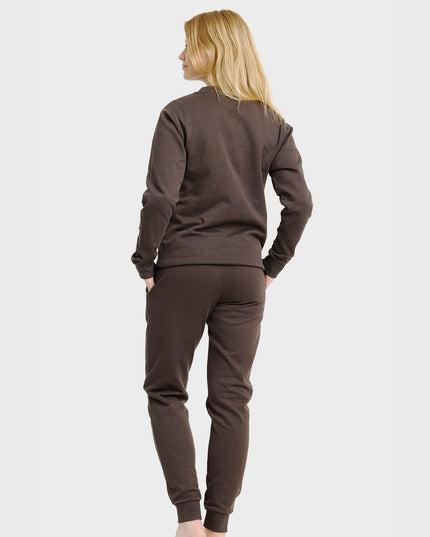 Brown Women's Sweatset for Festive Comfort