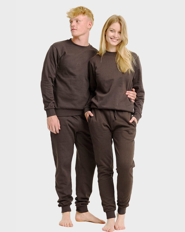 Brown Women's Sweatset for Festive Comfort