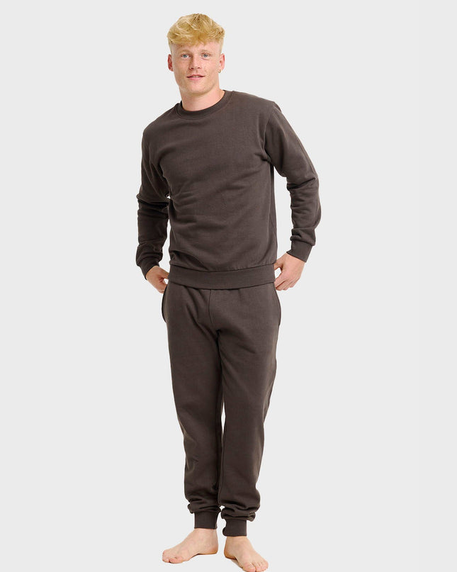 Brown Christmas Sweatset for Men