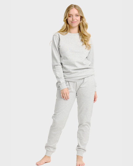 Gray Women's Sweatset for Cozy Holiday Vibes