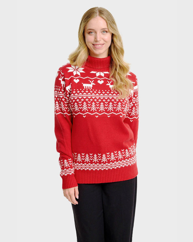 Women's Greenland Christmas Turtleneck Sweater