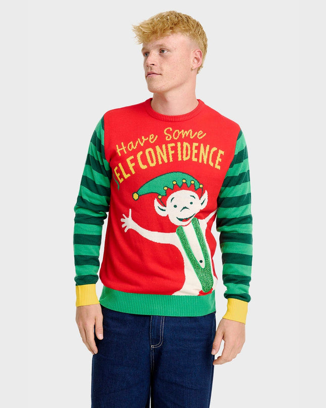 Elf Confidence Christmas Sweater - Men