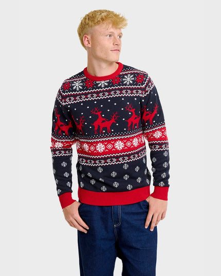 Cheeky Reindeer Christmas Sweater - Men's
