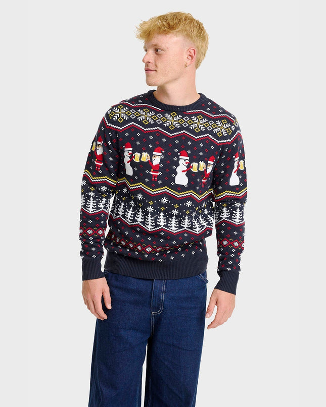 Cheers Santa Christmas Sweater - Men