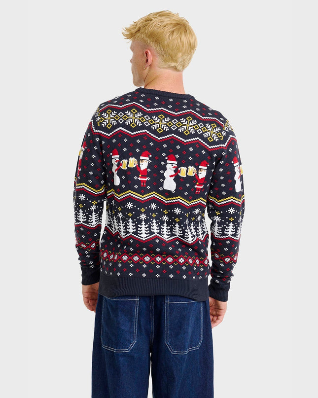 Cheers Santa Christmas Sweater - Men