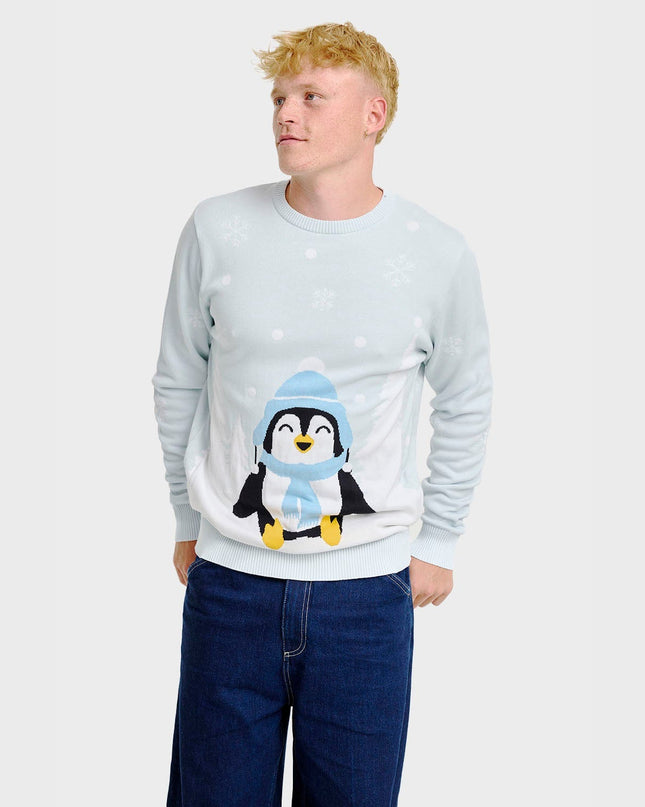 Adorable Penguin Christmas Sweater - Men