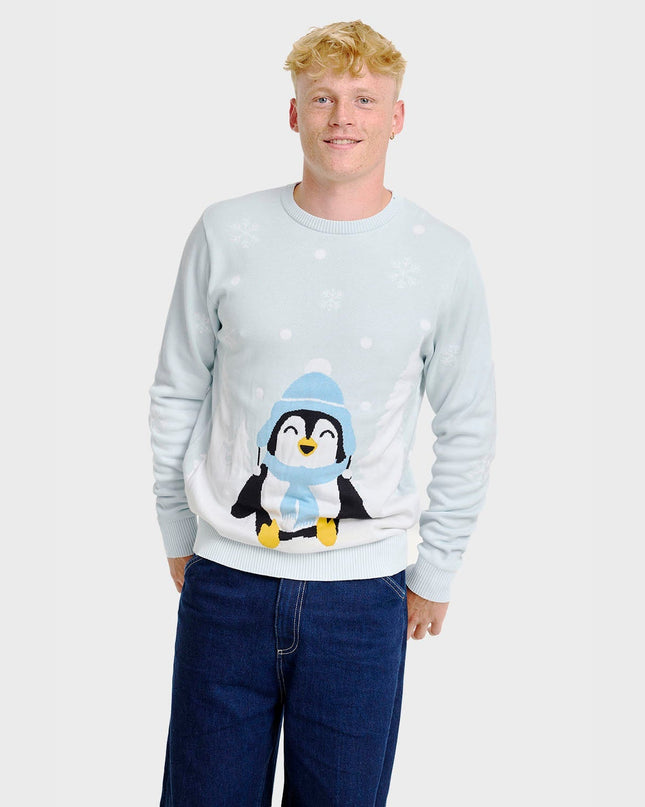 Adorable Penguin Christmas Sweater - Men