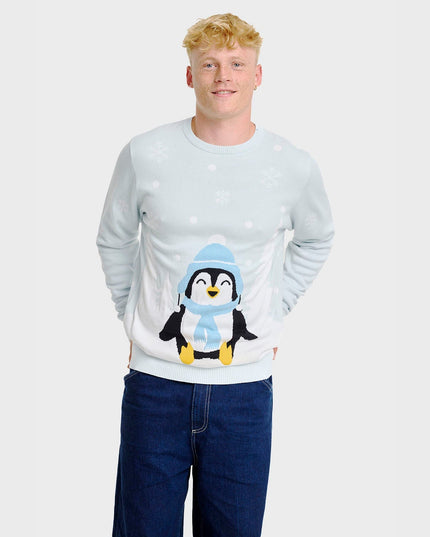 Adorable Penguin Christmas Sweater - Men
