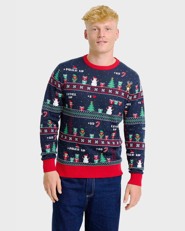 Vintage Gaming Christmas Sweater for Men - Festive Fashion