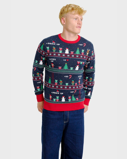 Vintage Gaming Christmas Sweater for Men - Festive Fashion