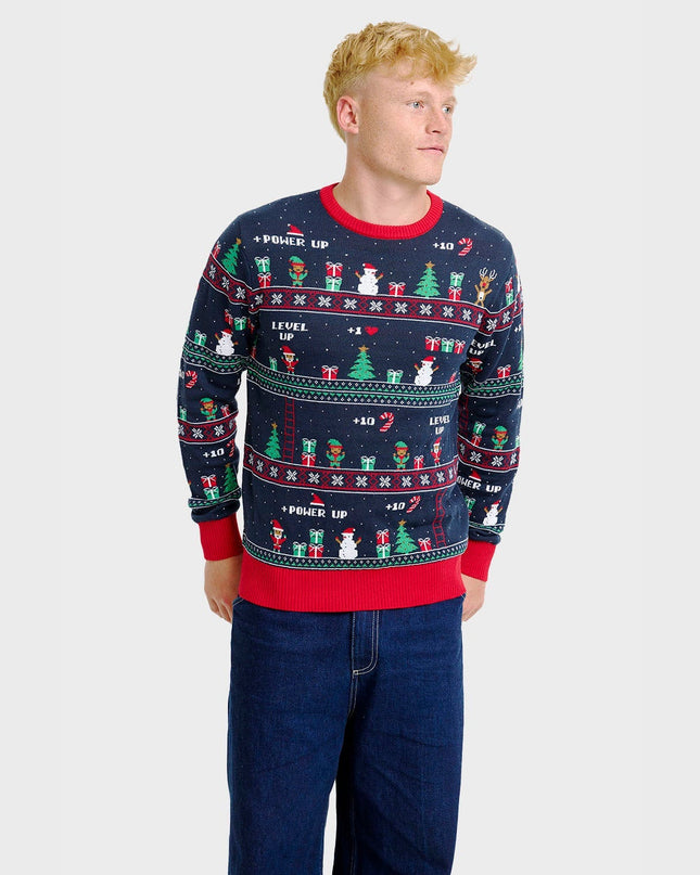 Vintage Gaming Christmas Sweater for Men - Festive Fashion