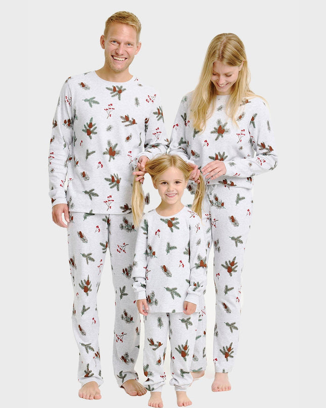 Ribbed Pajama Set for Men - Perfect for Family Holidays