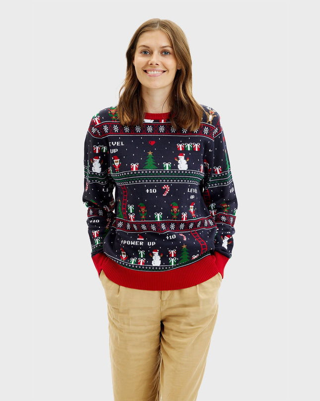 Vintage Gamer Christmas Sweater for Women - Bestsellers